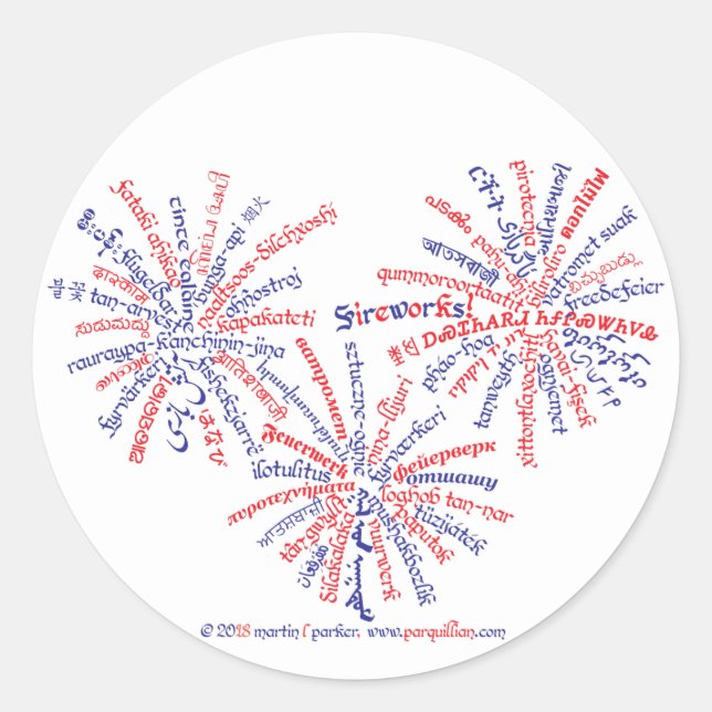 All-American Fireworks Stickers (Vorderseite)