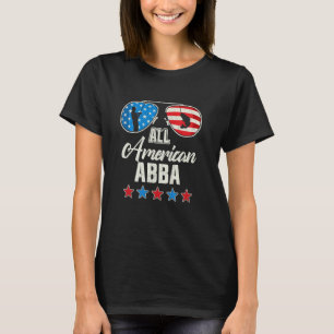 All American Fishing Abba 4. Juli US-Flagge gesung T-Shirt