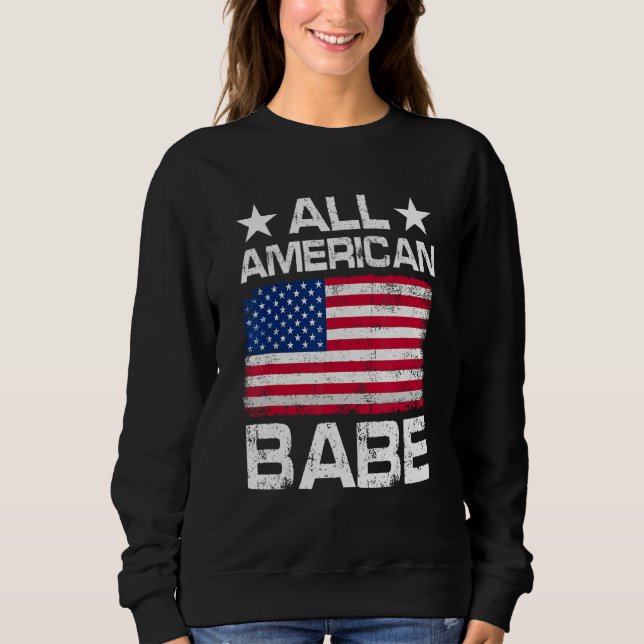 All American Flag American The 4th Of Jully Sweatshirt (Vorderseite)
