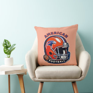 All-American Game Day Vibes – Vintage-Helm-Stil Kissen
