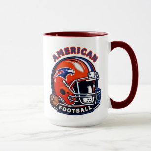 All-American Game Day Vibes – Vintage-Helm-Stil Tasse