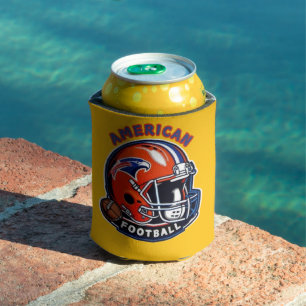 All-American Game Day Vibes - Vintager Helmstil Dosenkühler