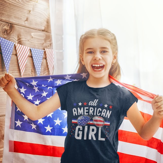 All American Girl 4th July  T-Shirt (Von Creator hochgeladen)