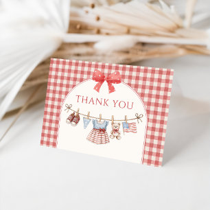 All American Girl Baby Shower Dankeskarten Dankeskarte