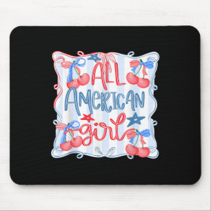 All American Girl Coquette Schleife 4. Juli Patrio Mousepad