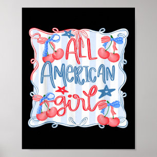 All American Girl Coquette Schleife 4. Juli Patrio Poster