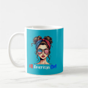 All American Girl Patriotischer Kaffee Kaffeetasse