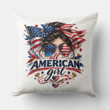 All American Girl – Patriotisches Retro-USA-Flagge