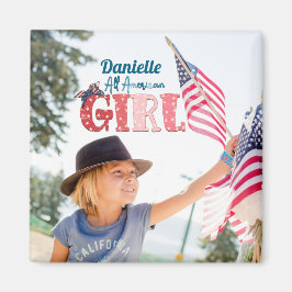 All American Girl Personalisiert Magnet