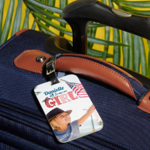 All American Girl Personalisiertes Gepäckanhänger
