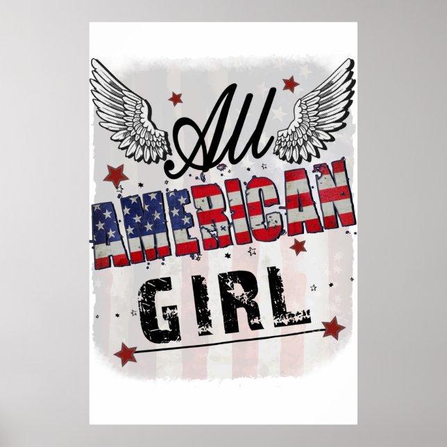 All American Girl Poster (Vorne)