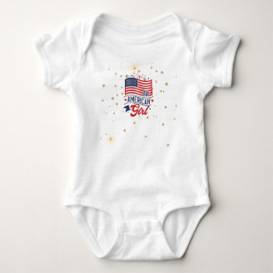 All American Girls Fireworks Baby Bodysuit Baby Strampler