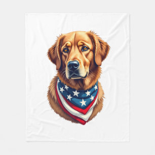 All American Golden Retriever Vintage T-Shirt Fleecedecke