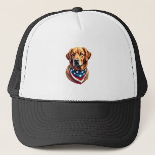 All American Golden Retriever Vintage T-Shirt Truckerkappe