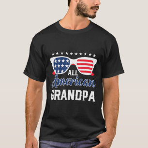 All American Grandpa 4. Juli USA Sonnenbrille Herr T-Shirt