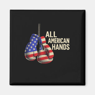 All American Hands Boxhandschuhe – Patriotisches U Magnet