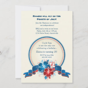 All American Hibiskus Einladung