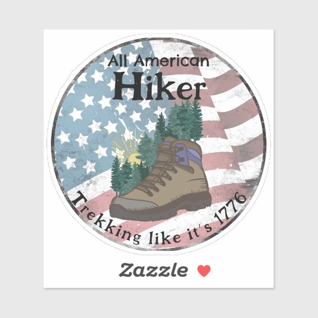 All American Hiker Aufkleber (Blatt)