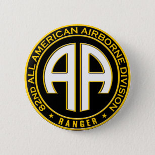 All American Im Flugzeug Ranger Lässig Patch Button