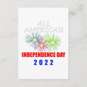 All American Independence Day 2022 Begleitkarte