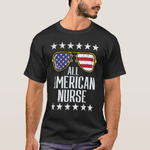 All American Krankenpfleger Scrub Memorial Day 4. T-Shirt
