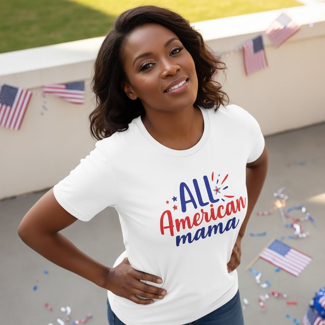 All American Mama 4. Juli T - Shirt (Von Creator hochgeladen)
