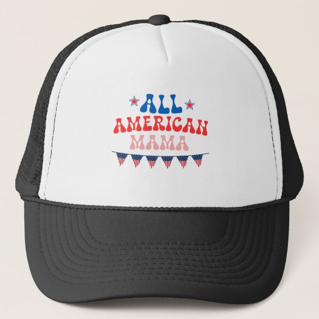 All American MaMa Truckerkappe (Vorderseite)