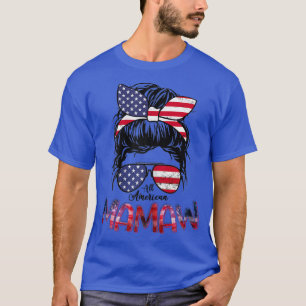 All American Mamaw Messy Bun Geschenk für Groß T-Shirt