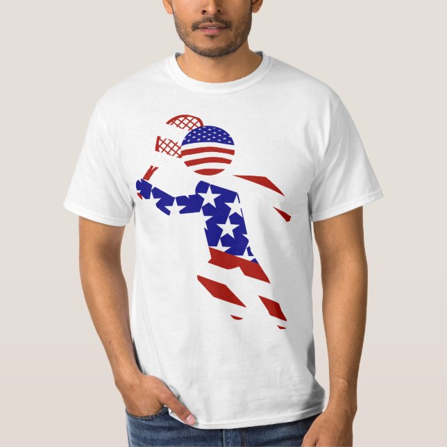 All-American Mens Tennis Player T-Shirt (Vorderseite)