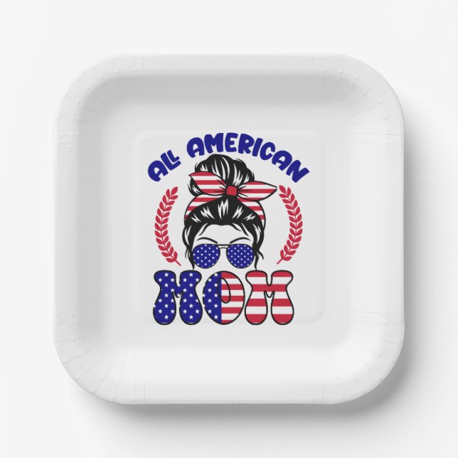 All American Mom-32169 Pappteller (Vorderseite)