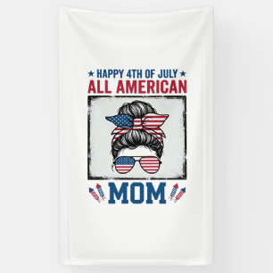 All American Mom 4. Juli Vintage-Shirt-Design_ Banner
