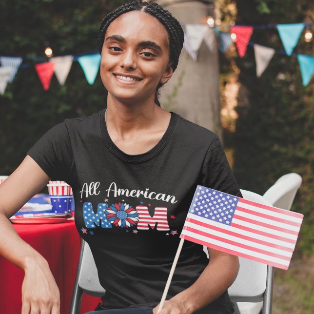 All American Mom 4th July Mom T-Shirt (Von Creator hochgeladen)