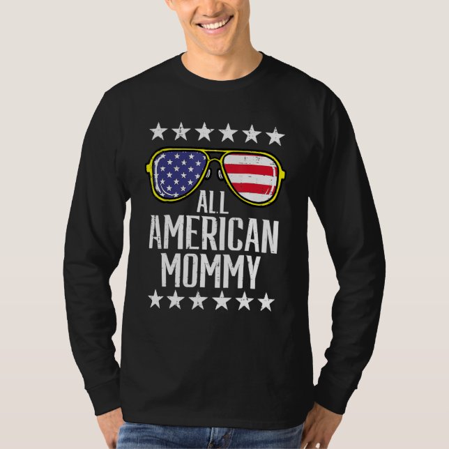 All American Mommy 4th Of July Memorial Day Matchi T-Shirt (Vorderseite)