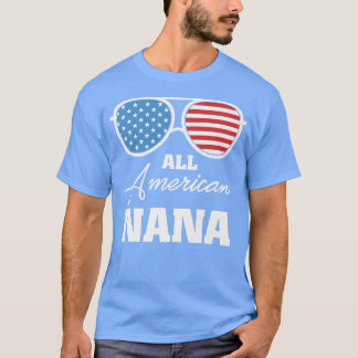 All American Nana Grandma 4 Juli Matching Family T-Shirt