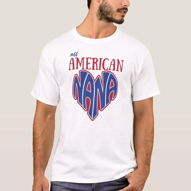 All American Nana T-Shirt (Vorderseite)