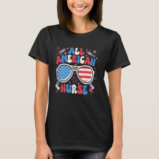 All American Nurse Sonnenbrille 4. Juli Familie M T-Shirt