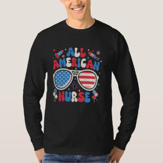 All American Nurse Sonnenbrille 4. Juli Familie M T-Shirt