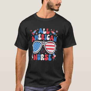 All American Nurse Sonnenbrille 4. Juli Familie M T-Shirt