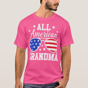 All American Oma 4. Juli Familienmatching T-Shirt