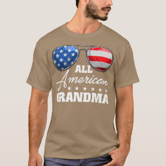 All American Oma USA Flag Sonnenbrille 4th of Ju T-Shirt