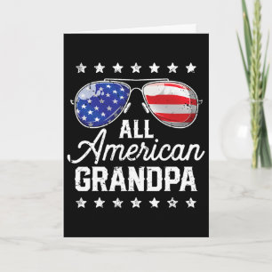 All American Opa 4. Juli Familien-Matching-S Karte