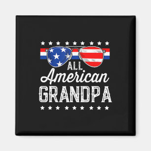 All American Opa 4. Juli USA Sonnenbrille Herren  Magnet