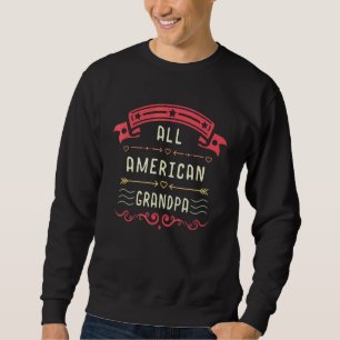 All American Opa Tag der Großeltern Bester Opa Sweatshirt