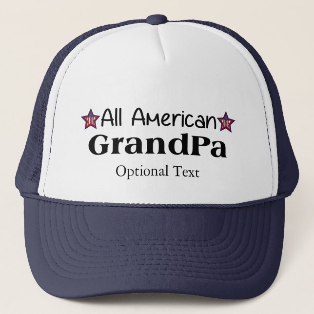 All American Opa Truckerkappe (Vorderseite)
