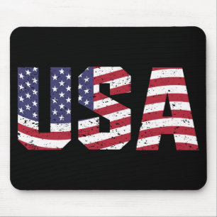 "All American" Patriotic USA Logo Mousepad