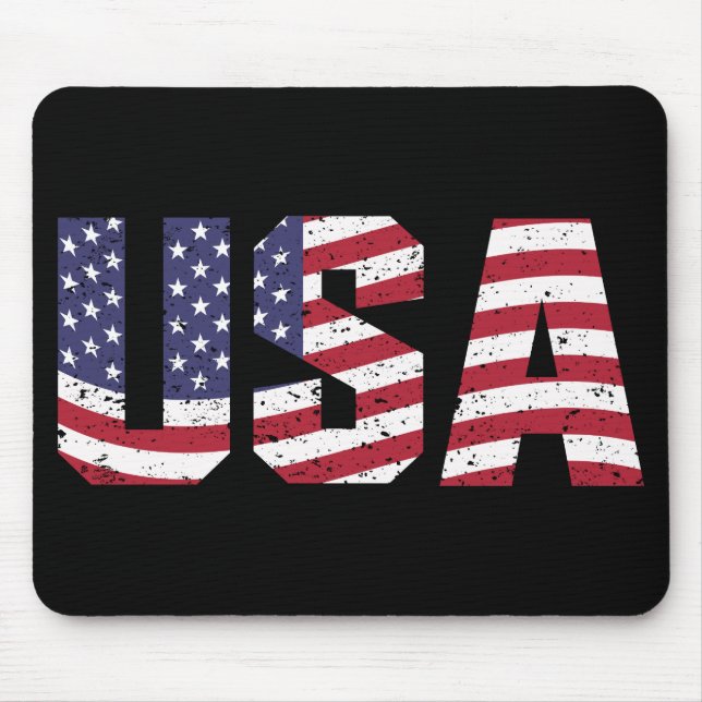 "All American" Patriotic USA Logo Mousepad (Vorne)