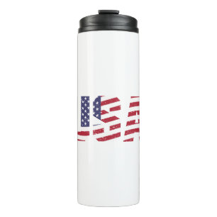 „All American“-patriotisches USA-Logo Thermosbecher