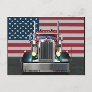 All American Peterbilt Postkarte