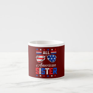 All American Schwester 4. Juli USA Familie Espressotasse