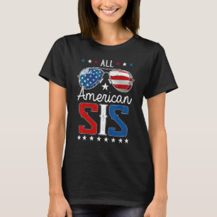 All American Sis 4. Juli passende Outfits Fami T-Shirt
